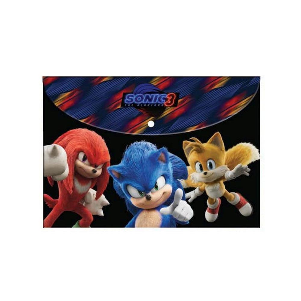 Φάκελος Με Κουμπί Α4 Sonic 3 The Headgehog 342-86580 Gim - 103792