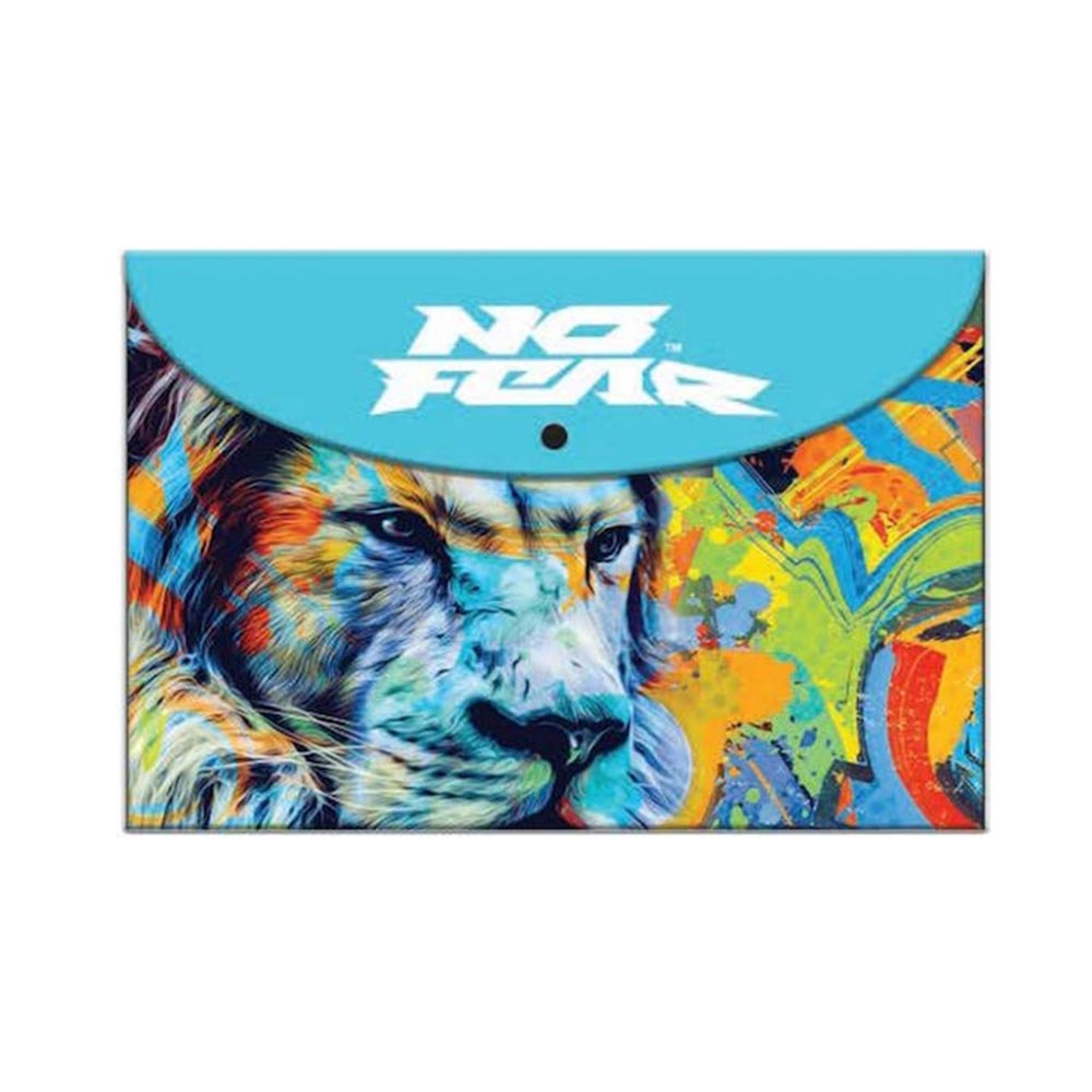 Φάκελος με Κουμπί Α4 Fluo Lion 348-45580 No Fear - 104251