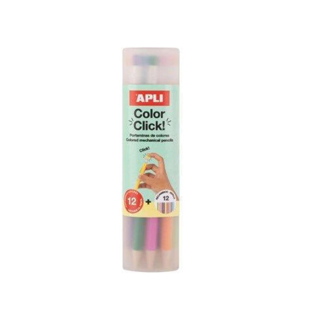 Μηχανικά μολύβι Apli Color Click Ξυλομπογιά 12χρ Apli - 107967