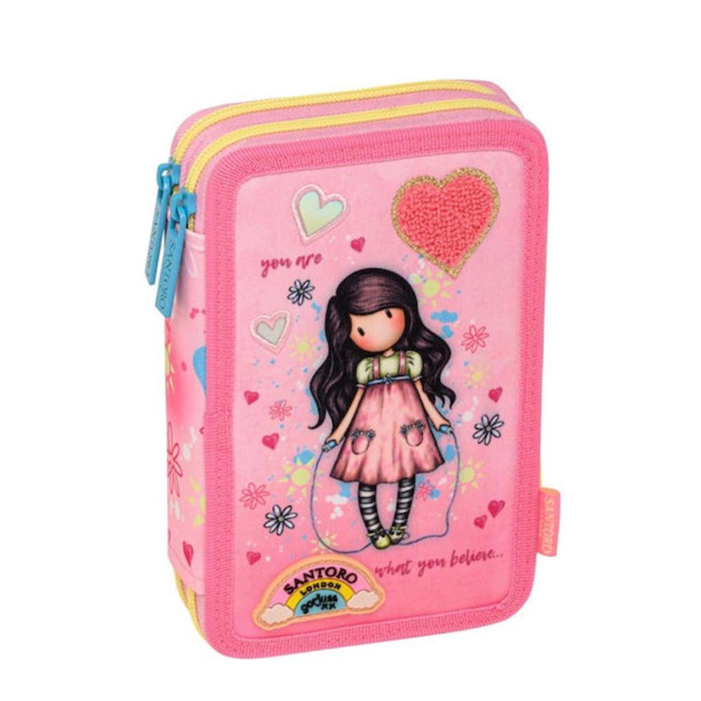Κασετίνα Διπλή Γεμάτη Skipping Rope Santoro's Gorjuss 257331 Graffiti - 103957