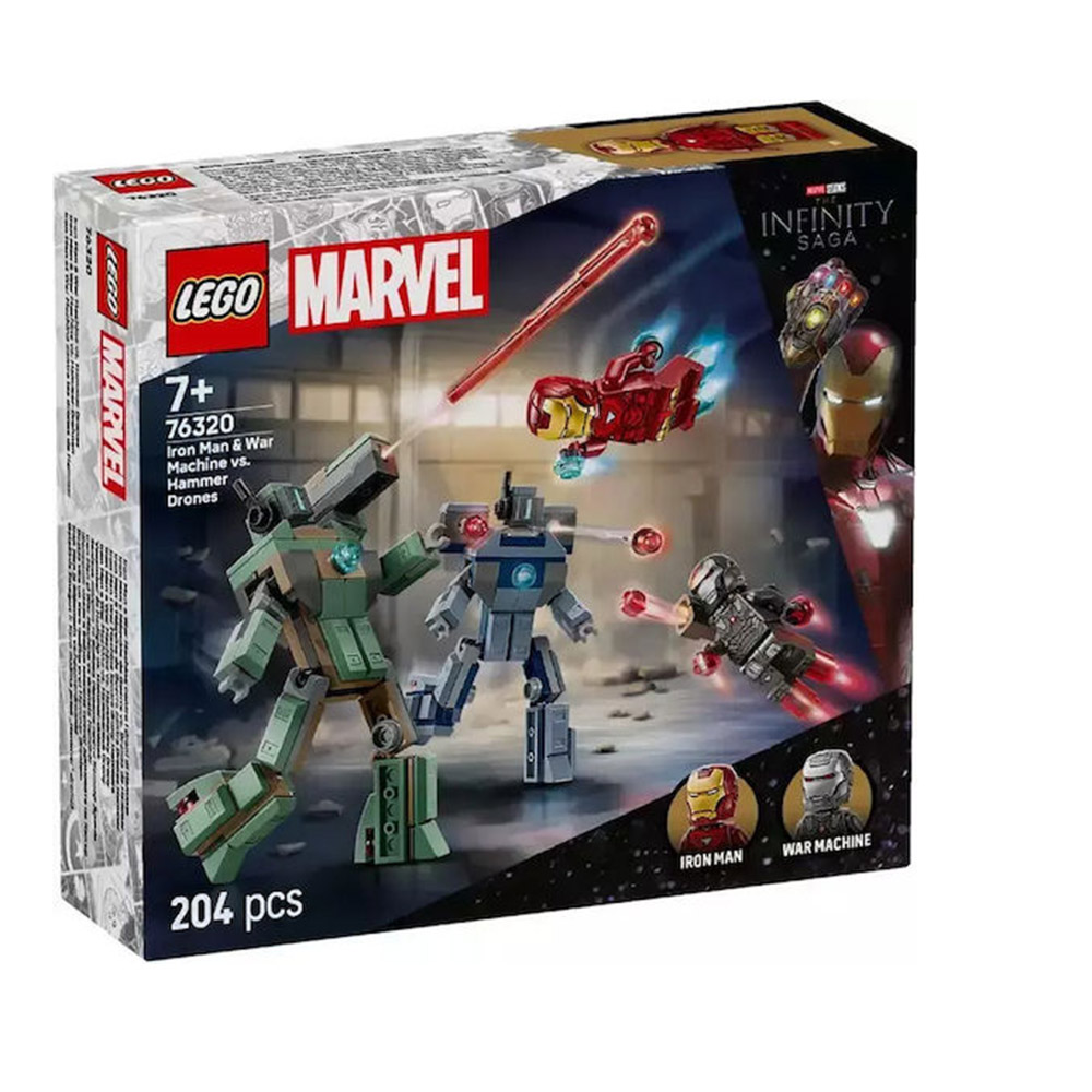 Super Heroes Iron Man & War Machine vs. Hammer Drones 76320 Lego - 109191
