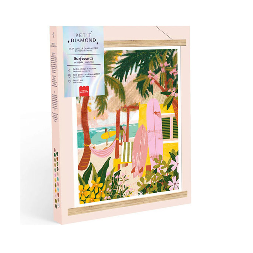 Σετ Ζωγραφικής με Διαμάντια - Petit Diamond Surfboards 352005 La Petit Épicerie - 114811
