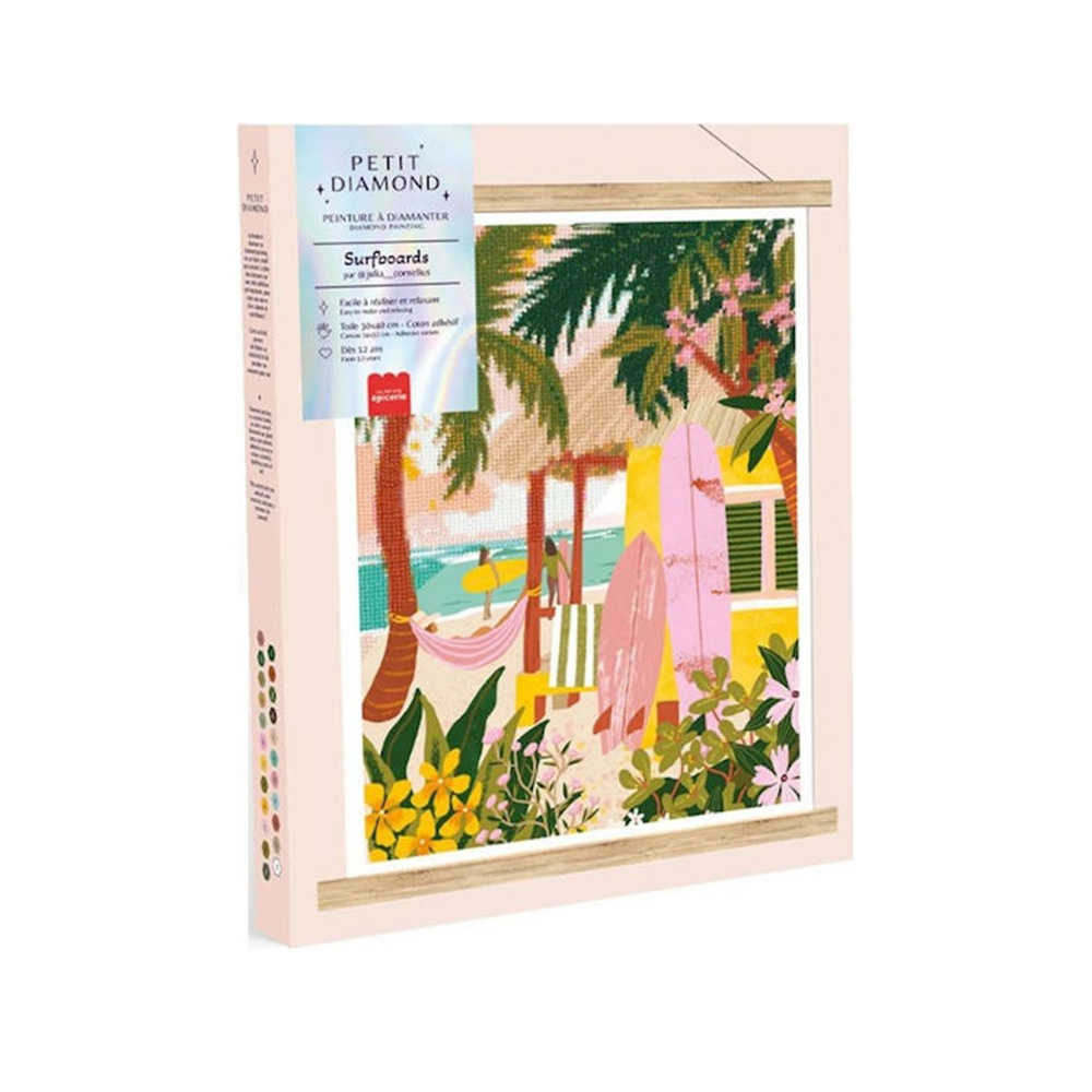Σετ Ζωγραφικής με Διαμάντια - Petit Diamond Surfboards 352005 La Petit Épicerie - 4