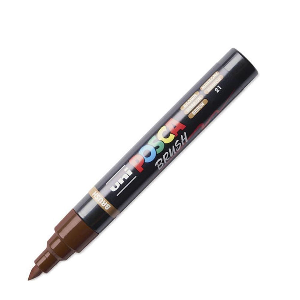 Μαρκαδόρος Brush PC-5BR Brown Posca
