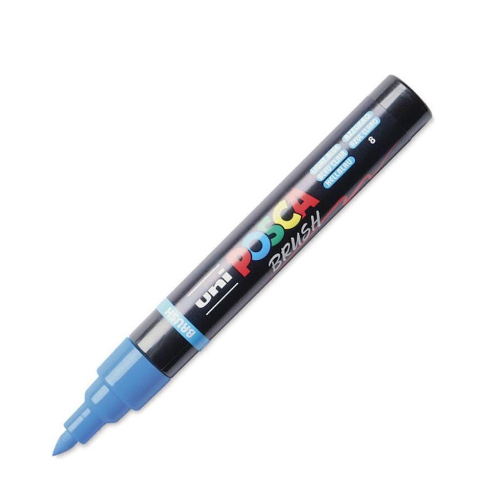 Μαρκαδόρος Brush PC-5BR L.Blue Posca