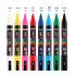 Σετ 8 Μαρκαδόροι Posca PC-5BR 1-4mm Μύτη Πινέλο Poska - 1