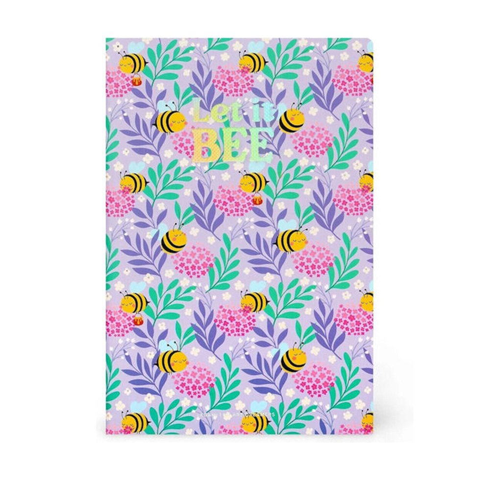 Σημειωματάριο Ριγέ Β5 Large Bee - Let It Bee B5NOT0054 Legami - 115206