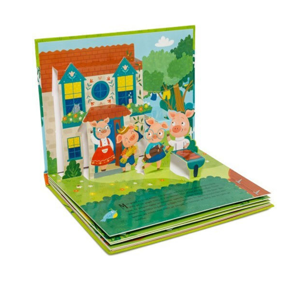 Τα Τρία Γουρουνάκια (Με αναδιπλούμενες εικόνες) - Ψυχογιός Kids - 1