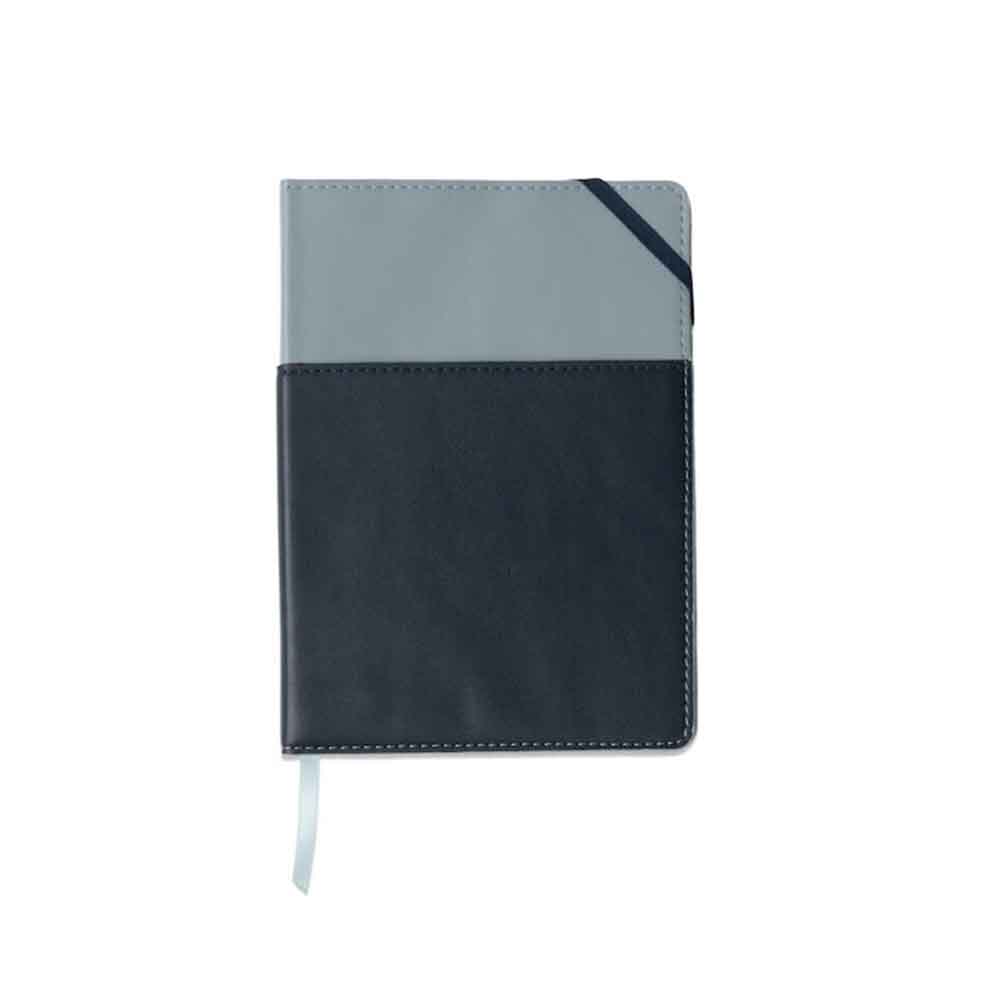 Σημειωματάριο Vegan Leather Pocket Journal - Blue + Navy  PJ-1007  Designworks - 115036