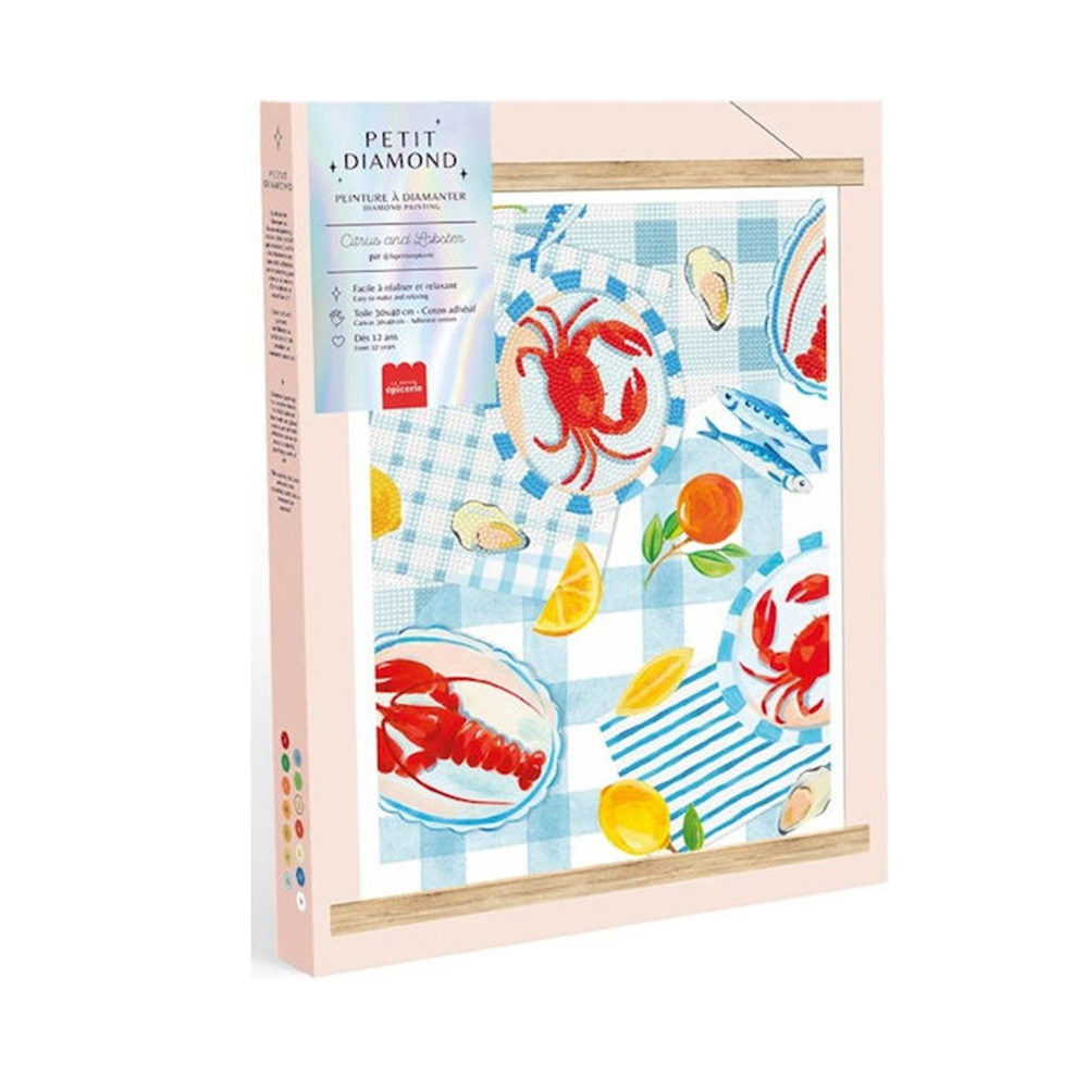 Σετ Ζωγραφικής με Διαμάντια - Petit Diamond Citrus & Lobster 352013 La Petit Épicerie - 114832