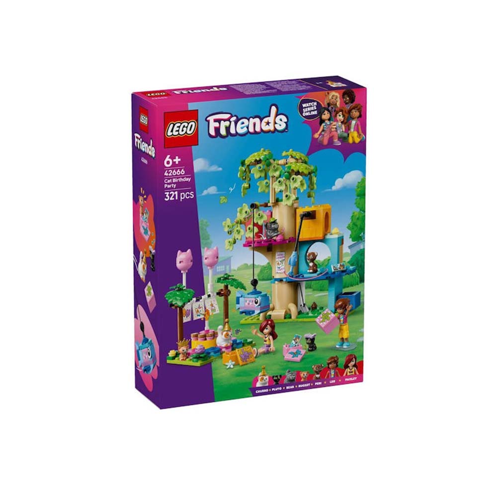  Friends Cat Birthday Party & Tree House 42666 Lego - 111036