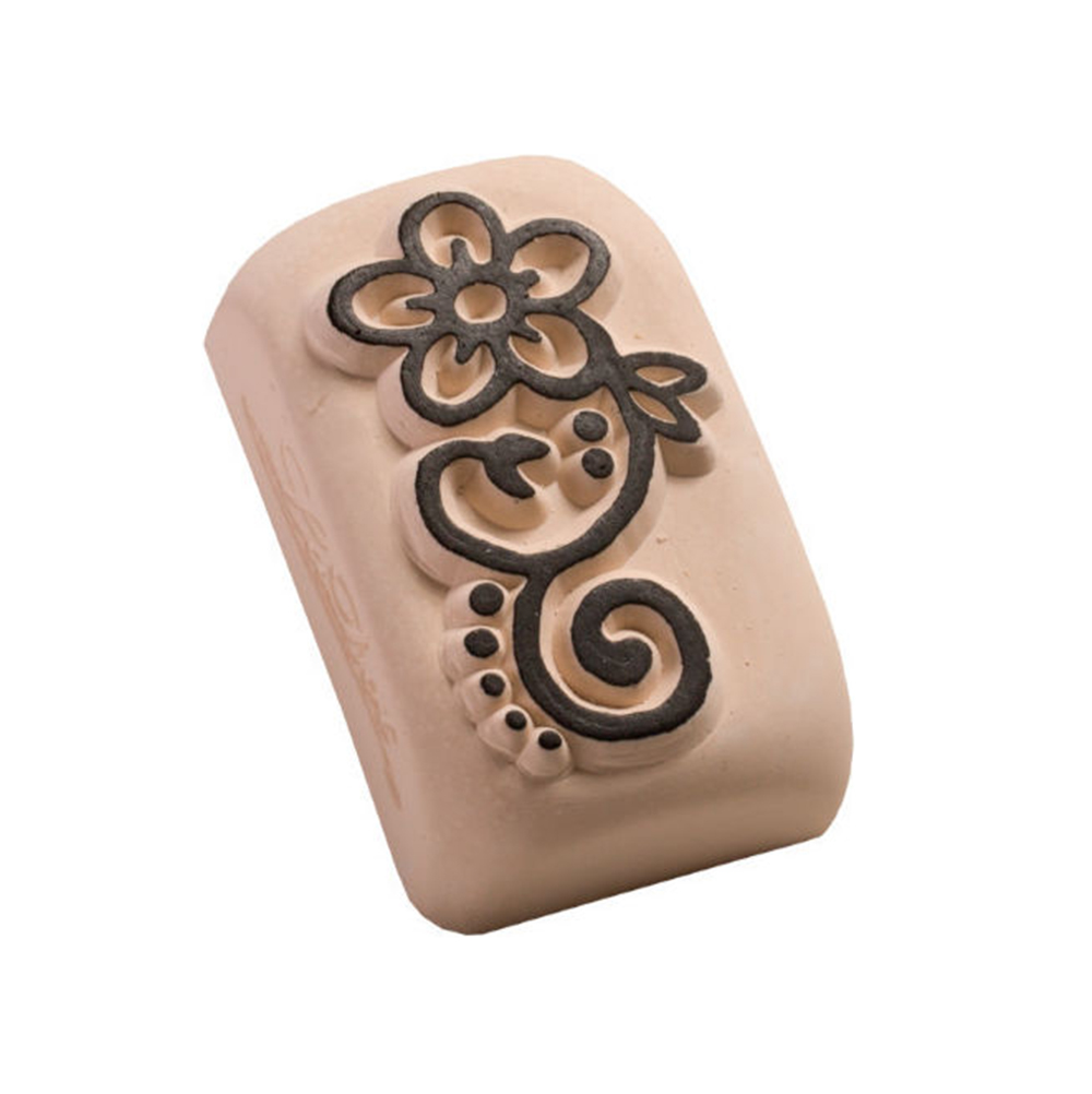 Στάμπα Για Τατουάζ Απο Πέτρα Medium Curl Flower LAM175 LaDot - 2