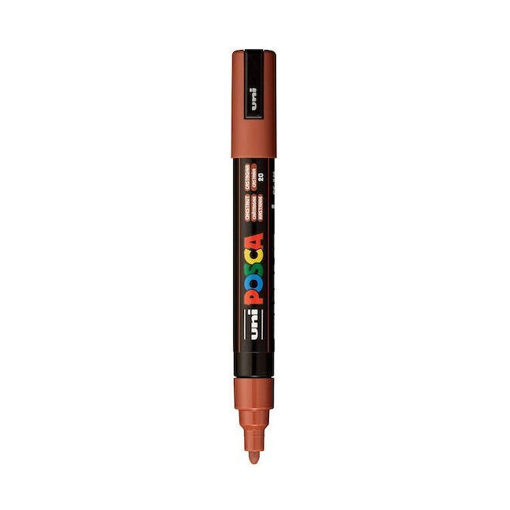 Μαρκαδόρος Ανεξίτηλος Posca Medium 1.8-2.5mm Chestnut PC-5M Uni - 2