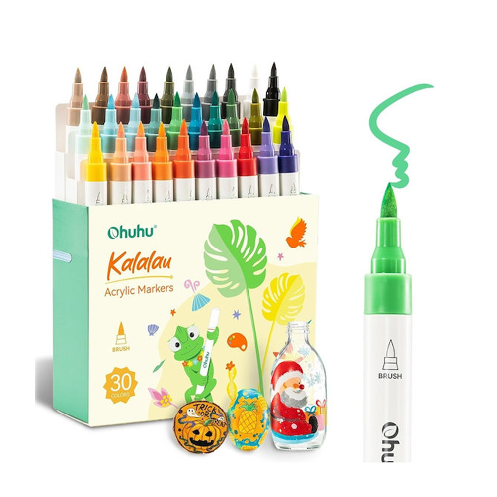 Μαρκαδόροι Ακρυλικοί 30 τεμαχίων Kalalau Brush OHU-Y30-80601-82 Ohuhu - 114541