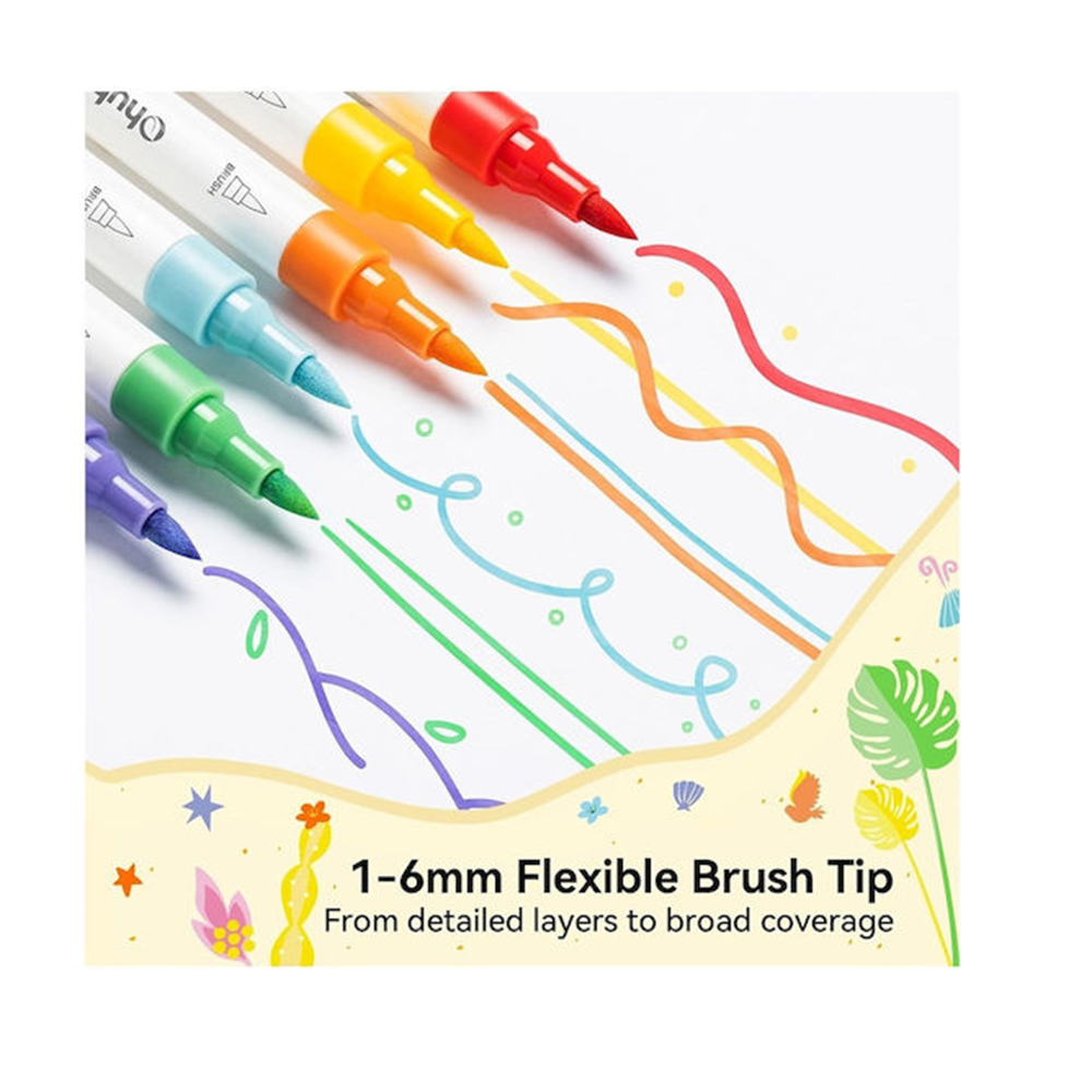 Μαρκαδόροι Ακρυλικοί 30 τεμαχίων Kalalau Brush OHU-Y30-80601-82 Ohuhu - 5