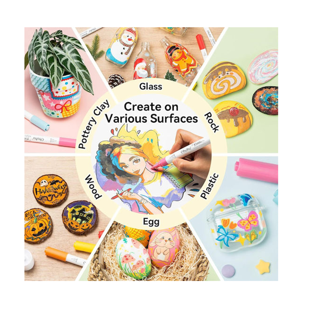 Μαρκαδόροι Ακρυλικοί 30 τεμαχίων Kalalau Brush OHU-Y30-80601-82 Ohuhu - 1