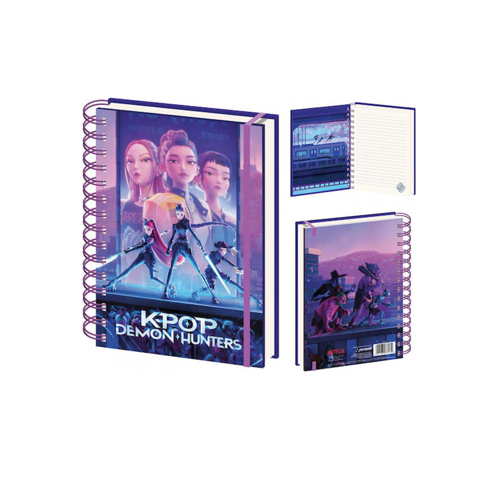Σημειωμστάριο Σπιράλ Α5 240Φ K-Pop Demon Hunters SR2510683 Pyramid International - 1