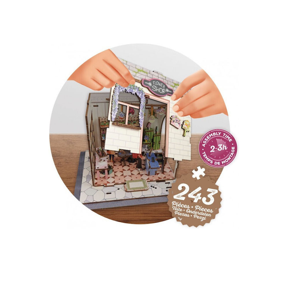 Ξύλινη Κατασκευή 3D Florist’s Diorama 10+ ετών 68075 Buki France - 3