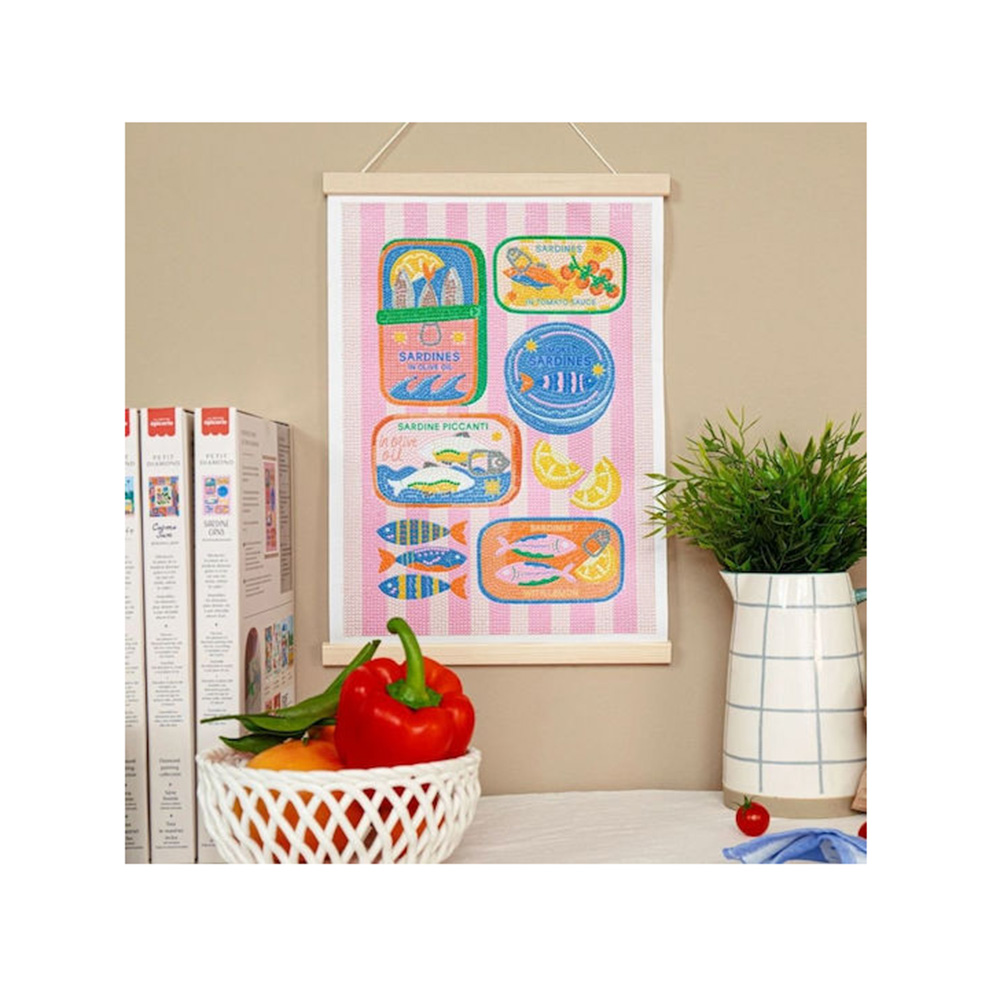 Σετ Ζωγραφικής με Διαμάντια - Petit Diamond Sardine Cans 352016 La Petit Épicerie - 1