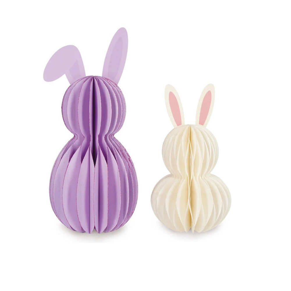 Διακοσμητικός Αναδιπλούμενος Χάρτινος Πασχαλινός Λαγός 2τεμ. Hoppy Easter PEB0001  Legami - 114746