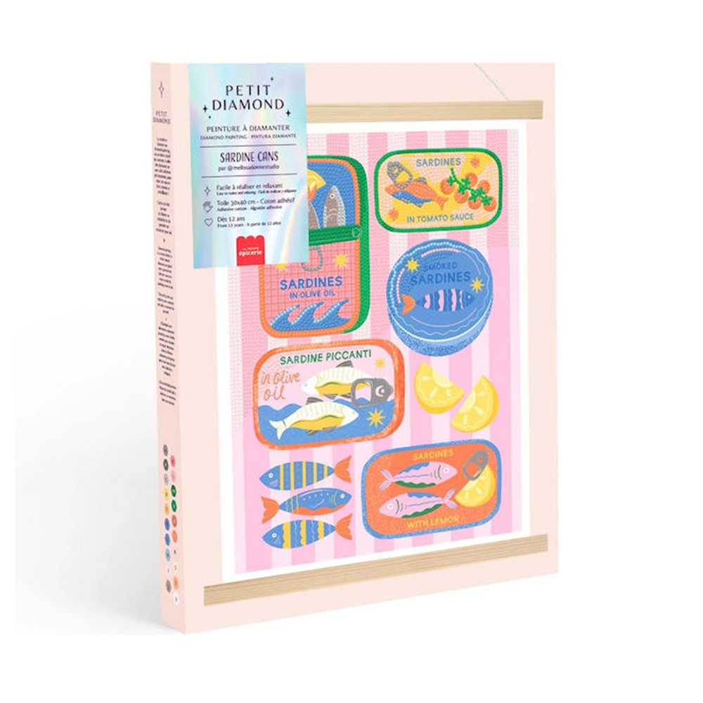 Σετ Ζωγραφικής με Διαμάντια - Petit Diamond Sardine Cans 352016 La Petit Épicerie - 114846