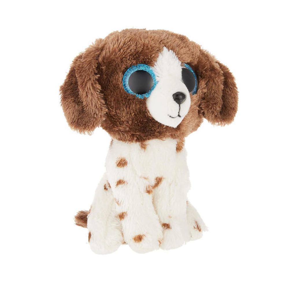 Λούτρινο Χνουδωτό Σκυλάκι Καφέ-Άσπρο Πιτσιλωτό 15εκ 1607-36249 Ty Beanie Boos AS - 2