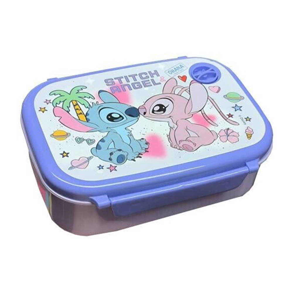 Σετ Φαγητοδοχείο 800ml & Παγούρι 500ml Stitch & Angel  565916 Must - 1