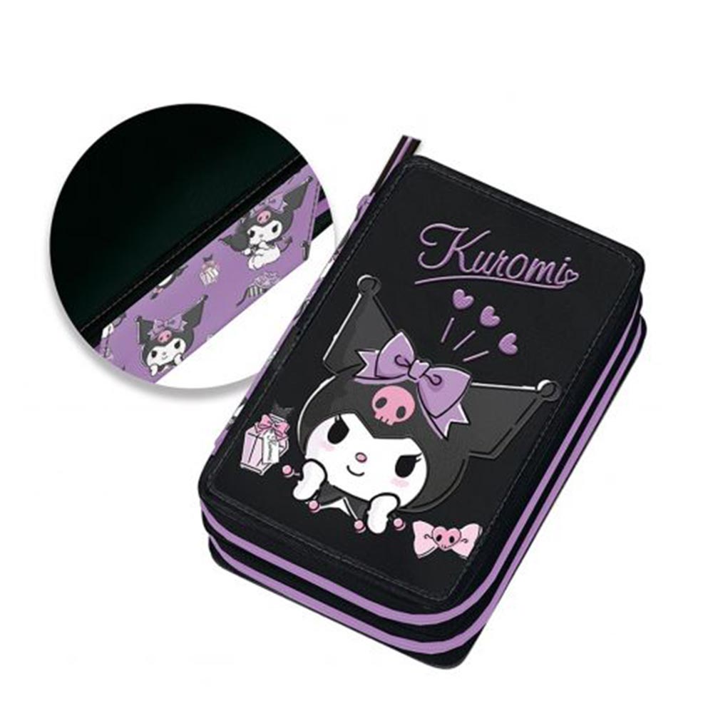 Κασετίνα Διπλή Γεμάτη Sketch Kuromi 252331 Graffiti - 105061