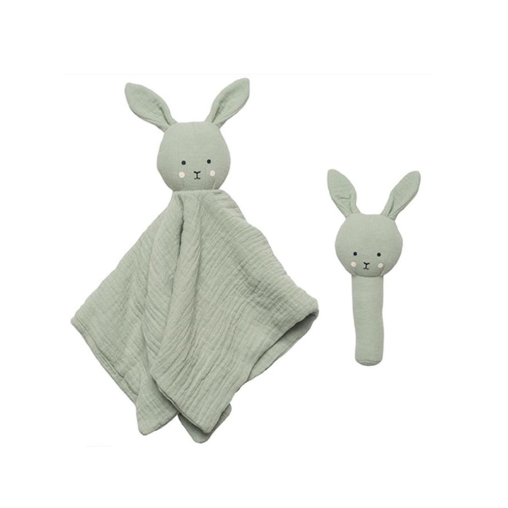 Χειροποίητη Αρωματική Λαμπάδα για Αγόρι Κορίτσι με Πανάκι Παρηγοριάς και Κουδουνίστρα Λαγουδάκι - 2