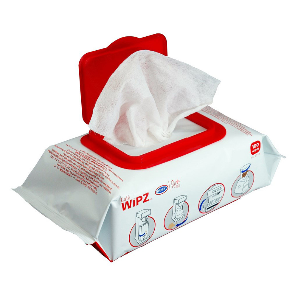 WET CLEANING WIPES URNEX CAFE WIPZ 100pcs