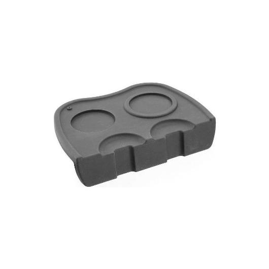 DOUBLE TAMPING STAND SILICONE BLACK 20.5x15x4.5cm