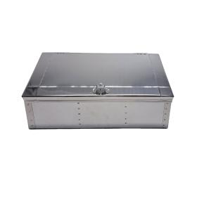 LARGE STAINLESS STEEL COFFEE BOX