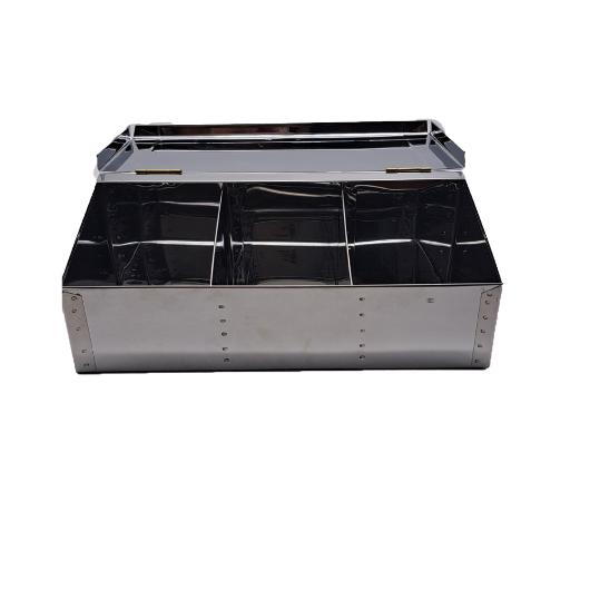 LARGE STAINLESS STEEL COFFEE BOX