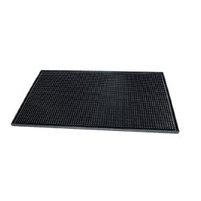 BAR MAT RUBBER RECTANGLE 45x30x1.5cm BLACK