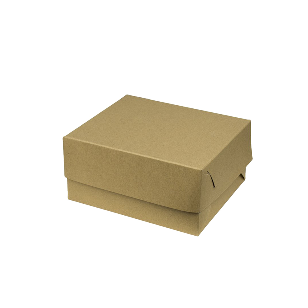 PASTRY BOX No8 ''KRAFT'' 19x19x8cm 10kg (~98pcs)