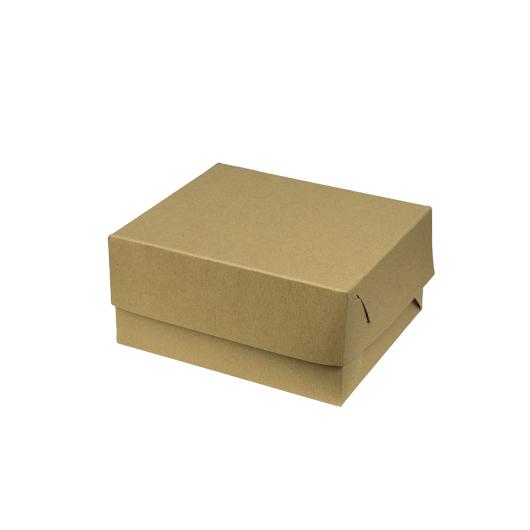 PASTRY BOX No8 ''KRAFT'' 19x19x8cm 10kg (~98pcs)
