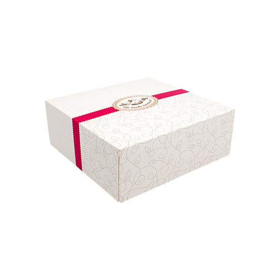 BAKERY BOX No8 "CAKE BOX" EASY OPEN 20x20x8cm 25pcs