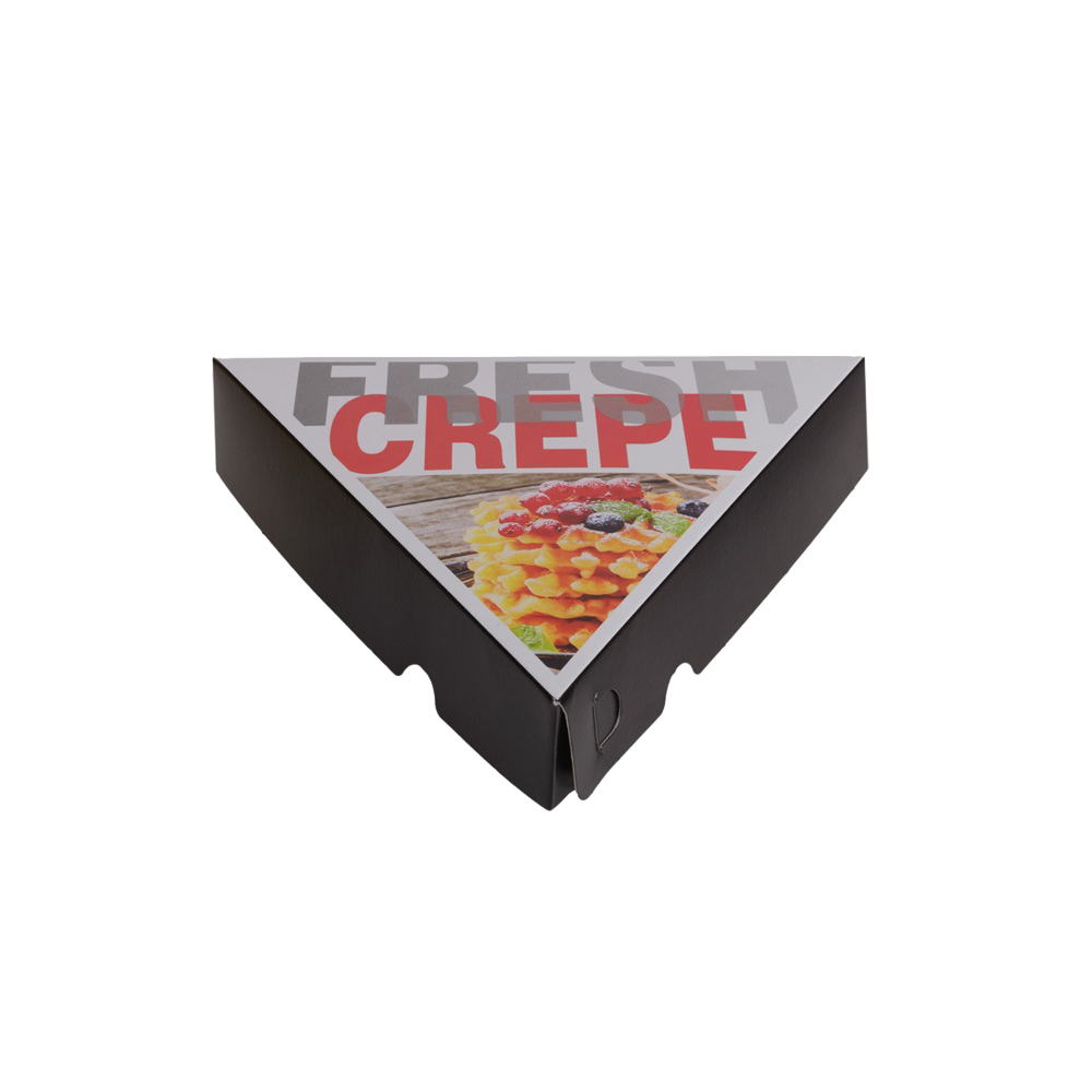TRIANGULAR CREPE BOX "FRESH CREPE" 25x25x25x4cm 10kg (~177 pieces)