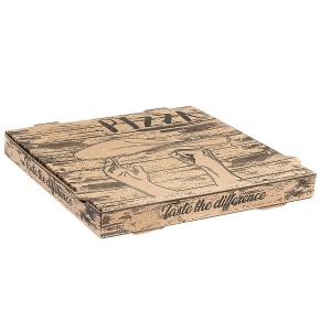 PIZZA BOX KRAFT "DOUGH" DESIGN 44x44x4,2cm 50pcs