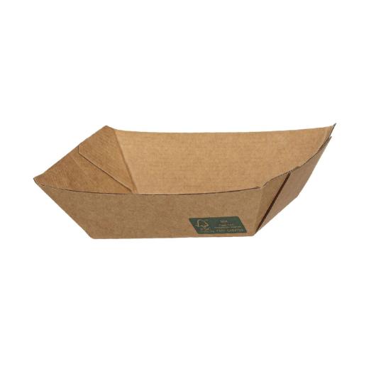 KRAFT PAPER FOOD TRAY 13oz 10.6x6.8x4cm 100pcs