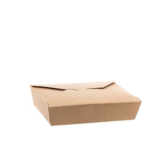 FOOD PACK PAPER DELI KRAFT #2 DELIVERY BROWN (1500ml) 19,5x14x4,8cm 50pcs