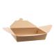 FOOD PACK PAPER DELI KRAFT #2 DELIVERY BROWN (1500ml) 19,5x14x4,8cm 50pcs-2