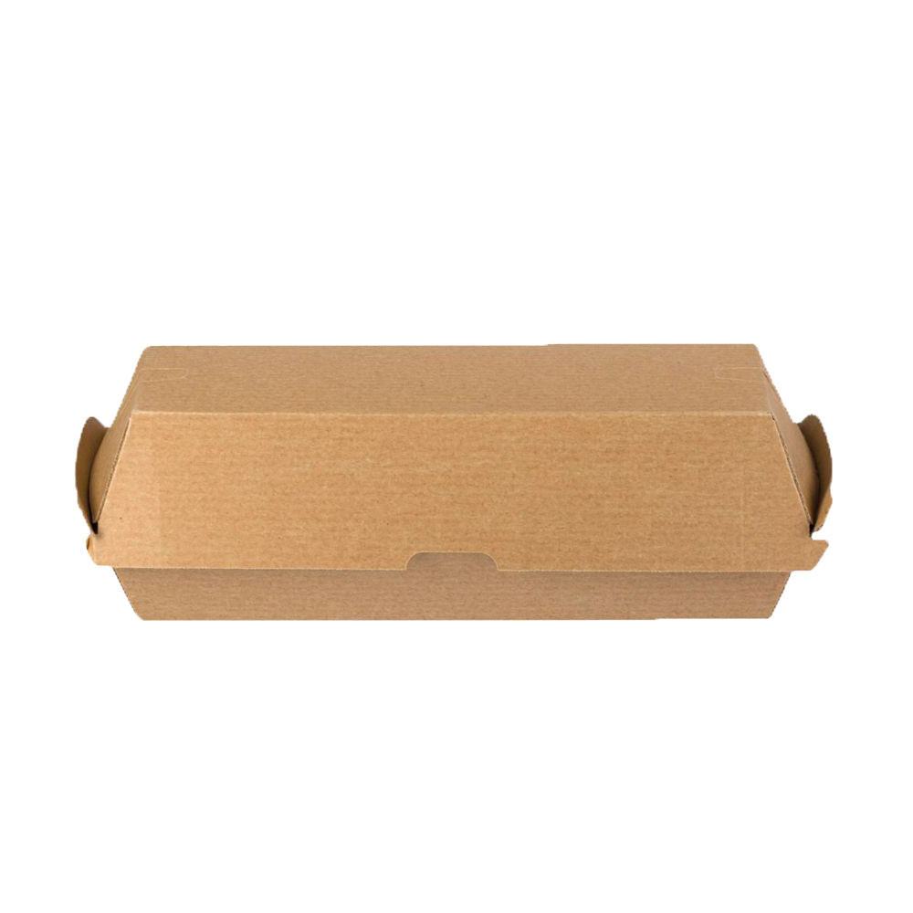KRAFT BOX FOR HOT DOG (21x7x7,5) 50PCS