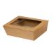 ΚΟΥΤΙ KRAFT ΣΑΛΑΤΑΣ ΜΕ PET ΦΙΛΜ ΠΑΡΑΘΥΡΑ (900ml) 15x11,6x4,8cm 50TEM-1