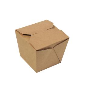 KRAFT BIO PASTA PAPER BOX 8.5x8.5x9cm 40PCS