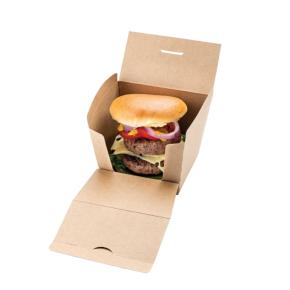 ΚΟΥΤΙ KRAFT ΓΙΑ ΨΗΛΟ ΜΟΝΟ BURGER 11,5x11x10cm 70ΤΕΜ