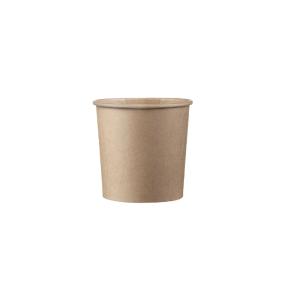 ΚΟΥΤΙ ΣΟΥΠΑΣ ΚΡΑΦΤ ΣΤΡΟΓΓΥΛΟ (350ml) Φ11x6,5cm ΚΑΦΕ 50ΤΕΜ