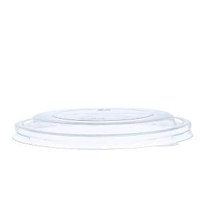 ROUND TRANSPARENT PET LID FOR SALAD PAPER PACK KRAFT 1300cc D18,5cm 50pcs