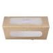KRAFT SALAD BOX WITH PET FILM WINDOWS (2000ml) 20,4x14,2x7,4cm 50pcs-2