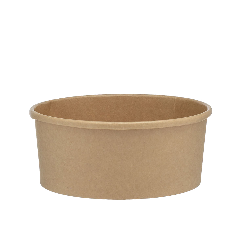 ΧΑΡΤΙΝΟ ΚΟΥΤΙ KRAFT ΣΑΛΑΤΑΣ ΣΤΡΟΓΓΥΛΟ 1100ml Φ15cm 50ΤΕΜ